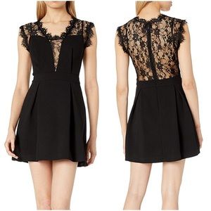 Black Lace Inset Dress